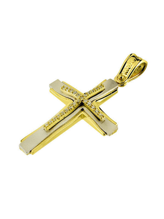 Women's White Gold Cross 14K with Chain