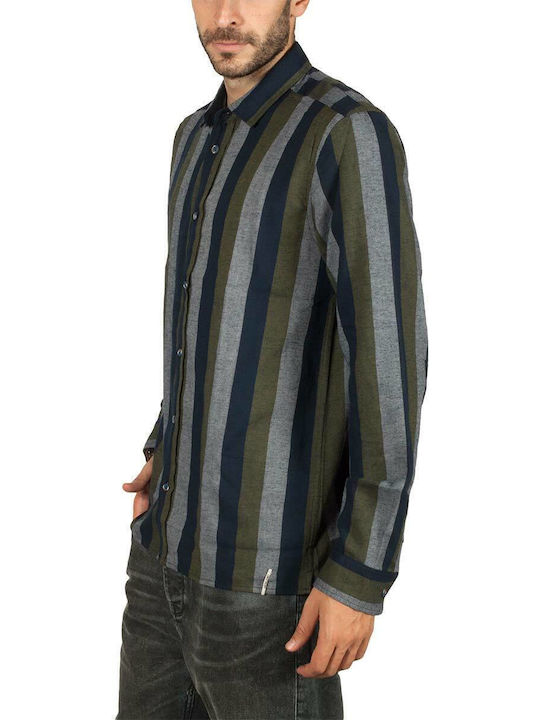 Akles Long-sleeved Cotton Shirt Striped Multicolour