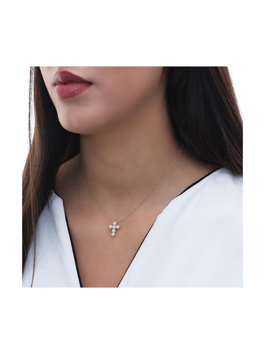 Gold Cross 18K with Chain