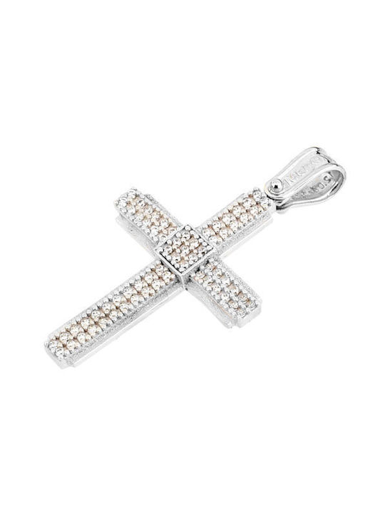 Women's White Gold Cross 14K with Chain