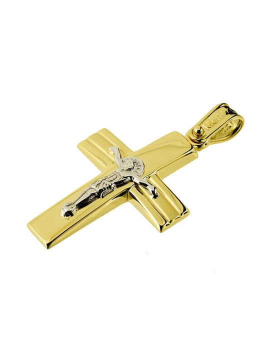 Men's Gold Cross 14K with Chain