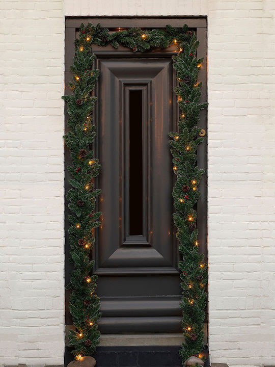 Edelman Lighted Christmas Garland Green 180x25cm 1pc
