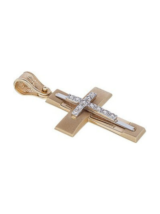 Vitopoulos Damen Gold Kreuz 14K