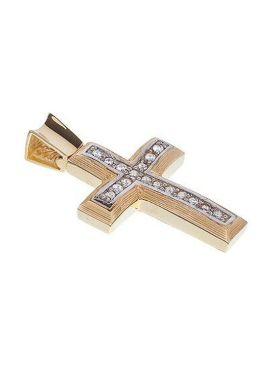 Vitopoulos Damen Gold Kreuz 14K