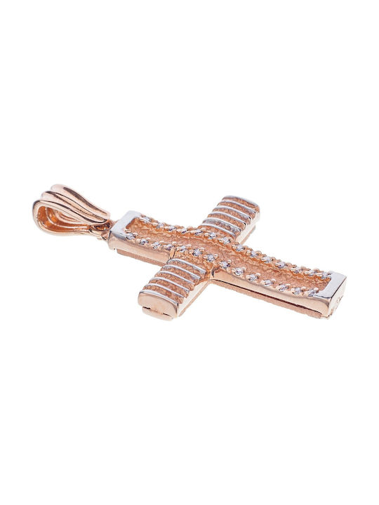 Vitopoulos Women's Rose Gold Cross 14K