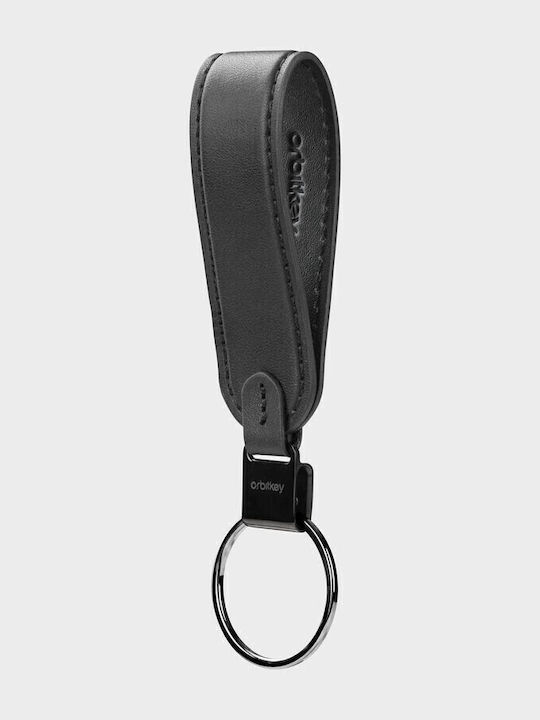 Orbitkey Μπρελόκ Δερμάτινο Μαύρο