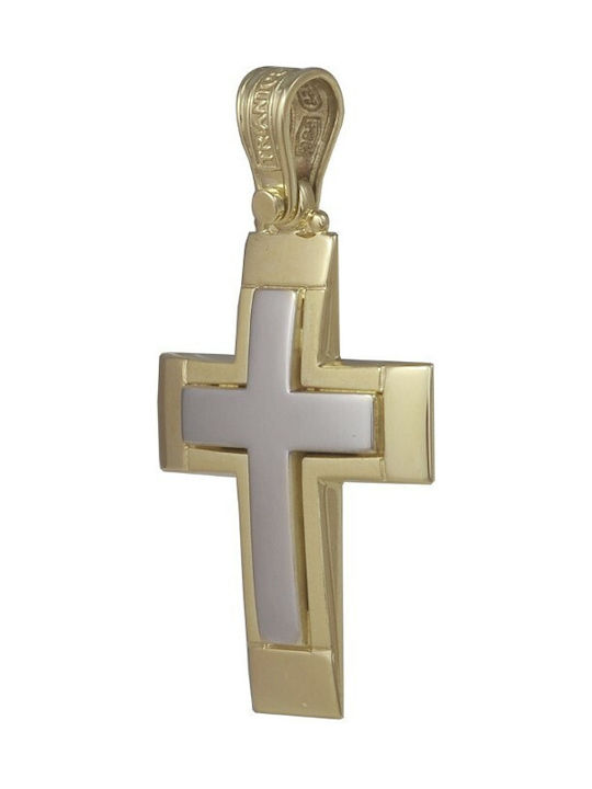 Herren Gold Kreuz 14K