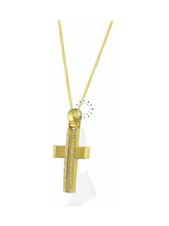 Savvidis Gold Cross 14K with Chain