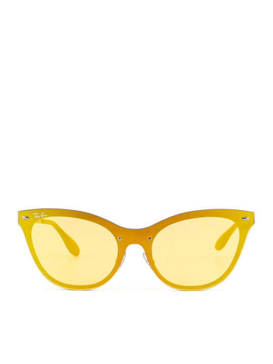 Ray Ban Blaze Cat Eye Women's Sunglasses with Orange Frame RB3580N 90377J