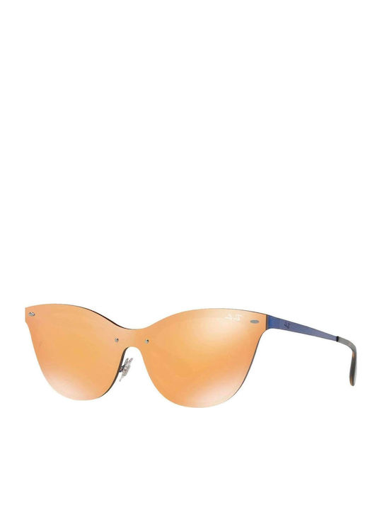 Ray Ban Blaze Cat Eye Women's Sunglasses with Orange Frame RB3580N 90377J