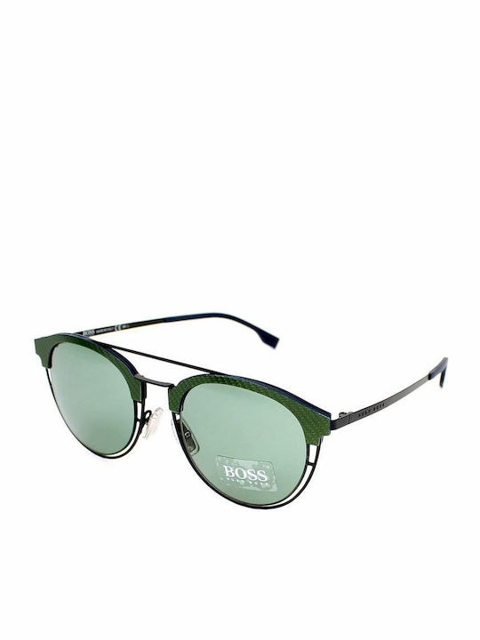 Hugo Boss 0784/S BQZ/5L Men's Sunglasses with Green Metal Frame