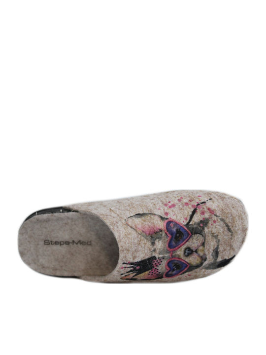Anatomische Damen Hausschuhe Beige