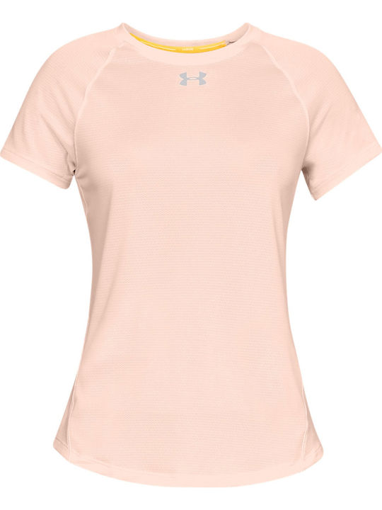 Under Armour Qualifier Women's Athletic T-shirt Pink