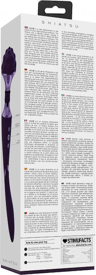 Vive Shiatsu Δονητής Μασάζ 28cm Purple