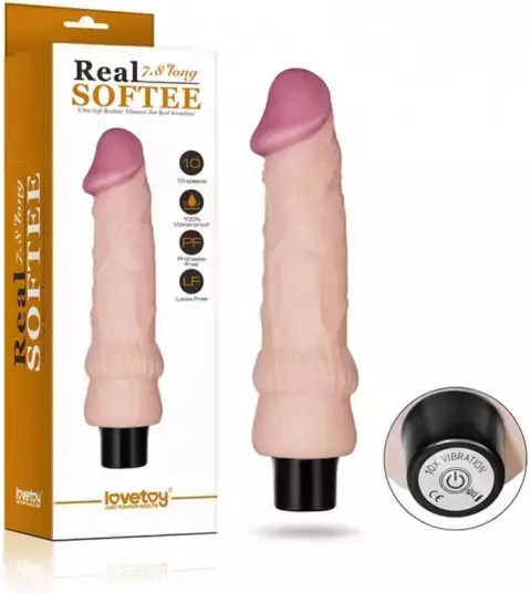 Lovetoy Real Softee Реалистичен Вибратор 19.8см Плът