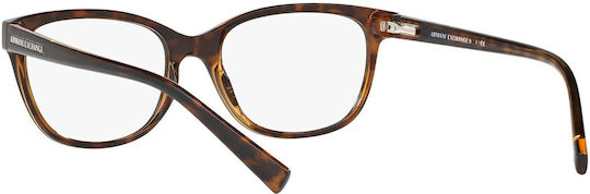 Armani Exchange 3037 8037 Дамски Ацетат Рамки За Очилa Кафяв Костенурков AX3037 8037