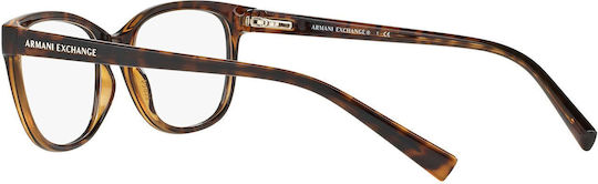 Armani Exchange 3037 8037 Дамски Ацетат Рамки За Очилa Кафяв Костенурков AX3037 8037