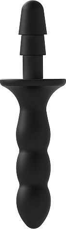 Vac U Lock Black Handle Анално дилдо Черен 21.3см