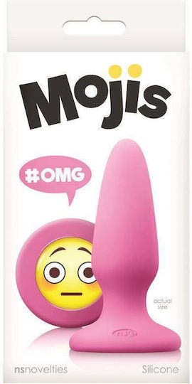 Ns Novelties Mojis OMG Anal Plug Mittel Rosa 7.9cm