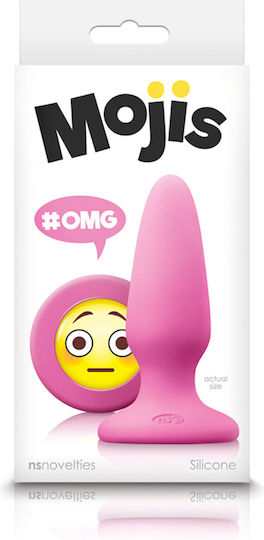 Ns Novelties Mojis OMG Anal Plug Mittel Rosa 7.9cm