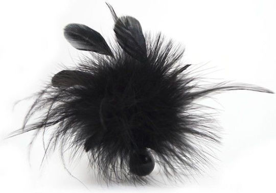 Bijoux Indiscrets Pom Pom Kitzelfeder in Schwarz Farbe