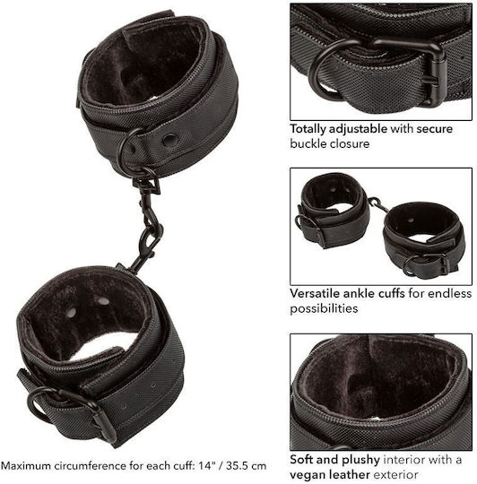 Calexotics Boundless Ankle Cuffs Handcuffs in Black Color