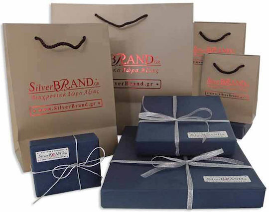 SilverBrand.gr Κομπολόι από Ασήμι Μήκους 1εκ. Ασημί