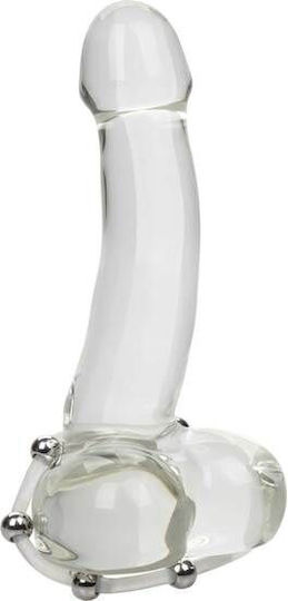 Calexotics Steel Beaded Silicone Ring Extra Large Δαχτυλίδι Πέους Σιλικόνης Λευκό