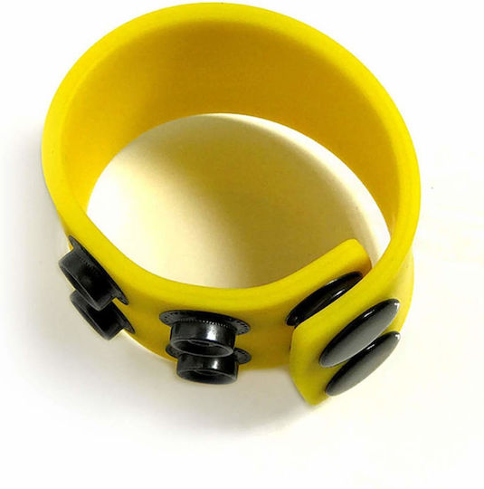 Boneyard Ball Strap Δαχτυλίδι Όρχεων Σιλικόνης Κίτρινο