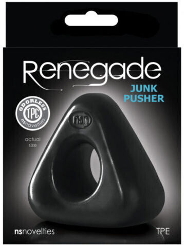 Ns Novelties Renegade Junk Pusher Cock Ring Schwanz Schwarz