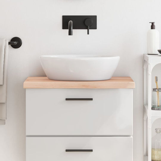 vidaXL Waschtisch ohne Waschbecken L60xB30xH4cm Braun