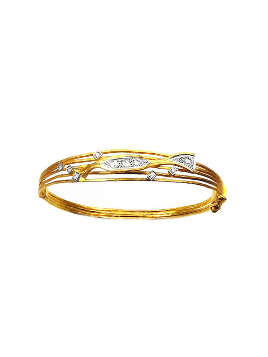 Polytimo Damen Armband aus Gold 18K mit Diamant