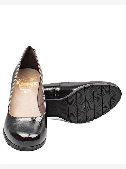 Leder Pumps Schwarz