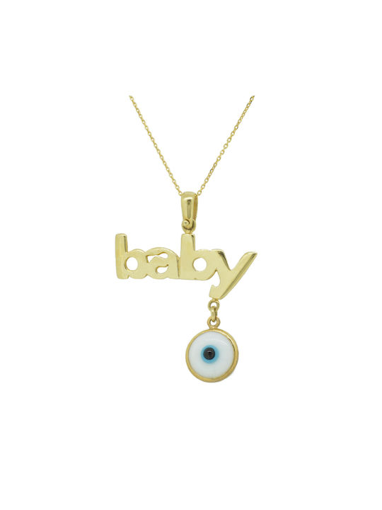 Baby Charm Auge aus Gold 14K