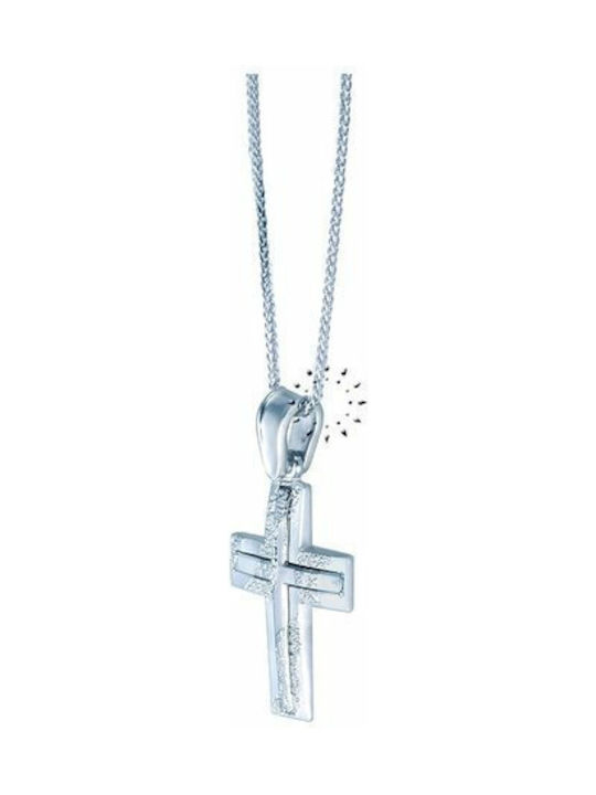 Savvidis White Gold Cross 9K with Chain