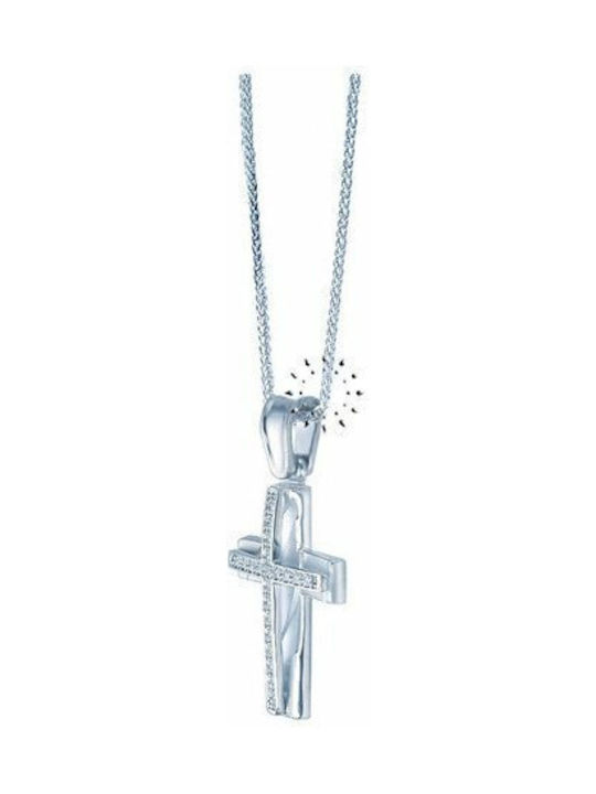 Savvidis White Gold Cross 9K