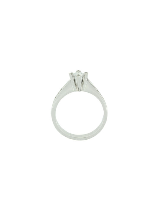 Single Stone from White Gold 14K