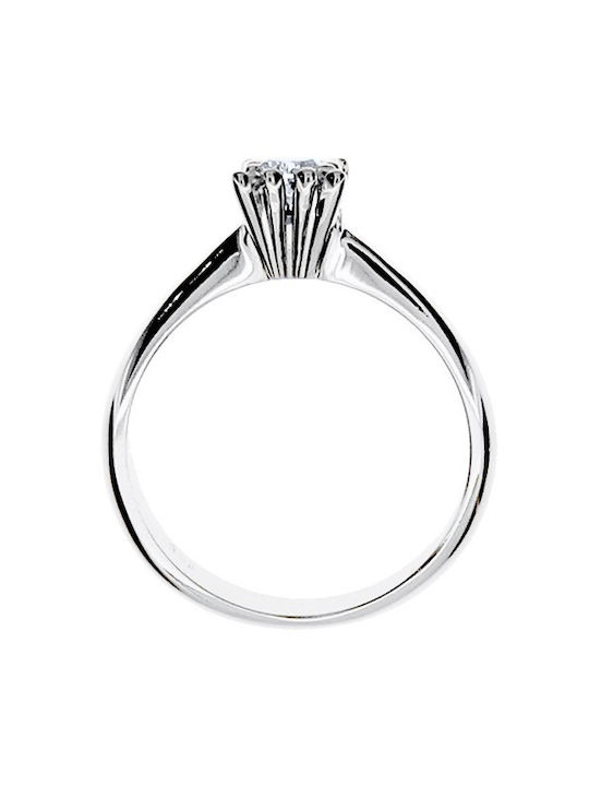 Single Stone from White Gold 14K