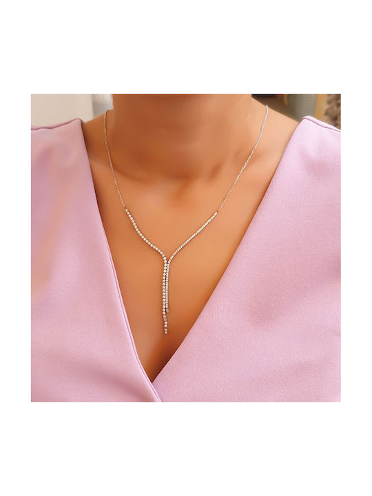 Katsigiannis Necklace from White Gold 14K