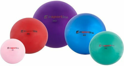inSPORTline Мини Топка Пилатес 17см , 3кг в Червен Цвят