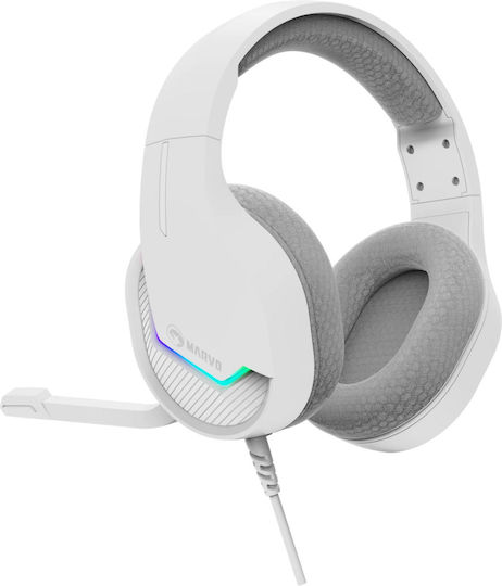 Marvo H8618 Over Ear Gaming Headset with Connection USB White