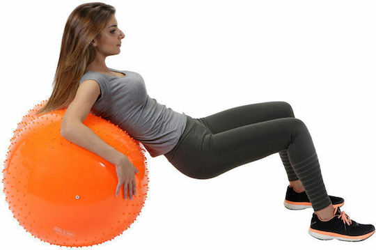Camelino Sens’O’Roll Μπάλα Pilates 50cm σε Πορτοκαλί Χρώμα