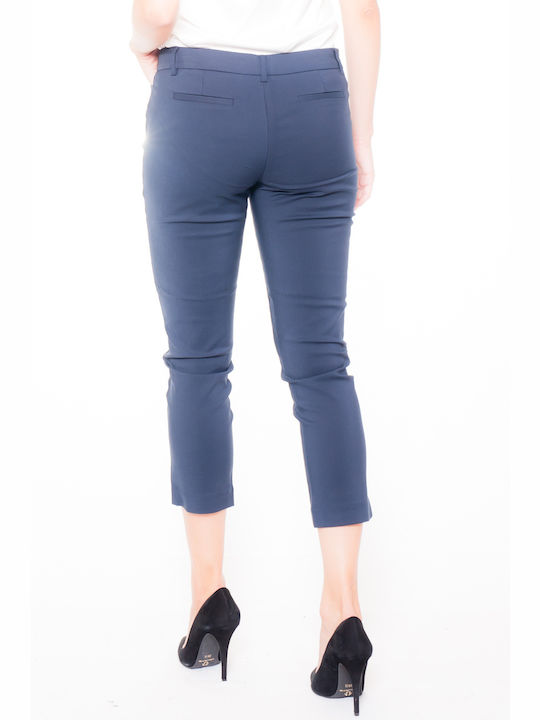 Dama Tesatura Capri Pantaloni Negru