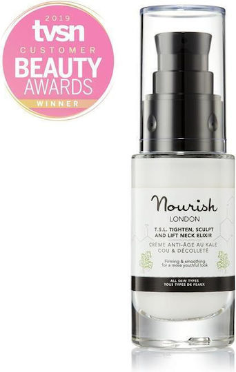 Nourish London T.S.L Tighten, Sculpt and Lift Neck Elixir Serum Προσώπου με Πεπτίδια για Lifting & Σύσφιξη 30ml