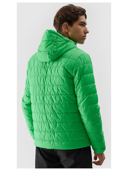 4F Herren Winter Jacke Puffer Grün