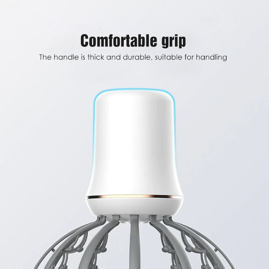 Andowl Massage Device for the Head with Vibration White