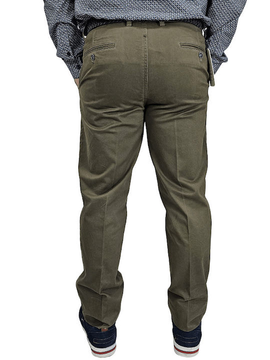 Freeman Clothing Ανδρικό Παντελόνι Chino Χακί