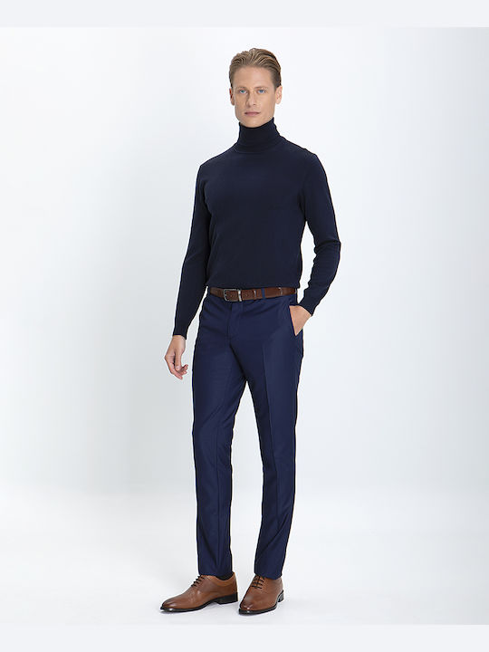 Donini Uomo Exclusive Herrenhose in Slim Passform Blau