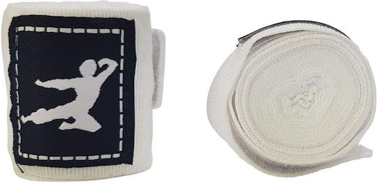 Tunturi Bruce Lee Boxing Wraps White 14BLSBO042 Martial Arts Hand Wraps 2.5m Weiß