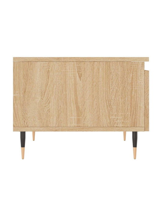 Rectangular Side Table Wooden with Drawers Beige 2 Pieces M50xW46xH35cm